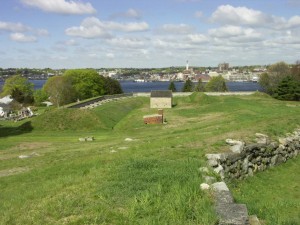 The view of New London from Fort Griswold in Groton, CT