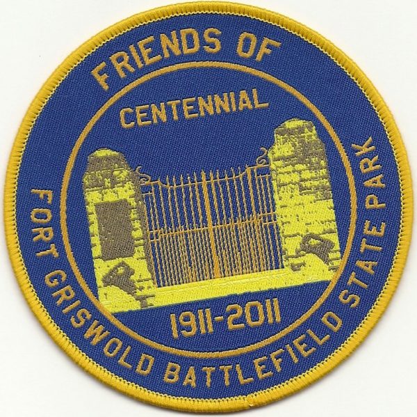 Friends of Fort Griswold Battlefield State Park Centennial Patch. 1911-2011