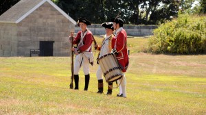 Re-enactors at the Battle of Groton Heights, Fort Griswold Battlefield in Groton, CT