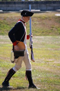 Re-enactors at the Battle of Groton Heights, Fort Griswold Battlefield in Groton, CT