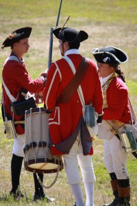 Reenactment of Battle of Groton Heights at Fort Griswold