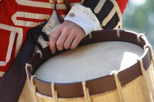 Reenactment of Battle of Groton Heights at Fort Griswold