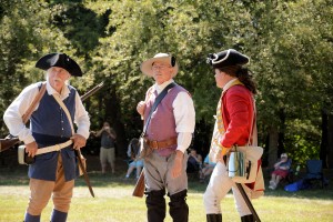 Re-enactors at the Battle of Groton Heights, Fort Griswold Battlefield in Groton, CT