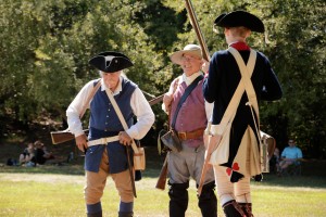 Re-enactors at the Battle of Groton Heights, Fort Griswold Battlefield in Groton, CT