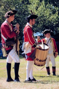 Re-enactors on Septemebr 6, 2015 at the Battle of Groton Heights, Fort Griswold Battlefield in Groton, CT