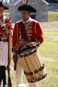 Setting the cadence for marching into battle at Fort Griswold in Groton, CT.