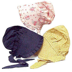 Colonial printed bonnet for girls